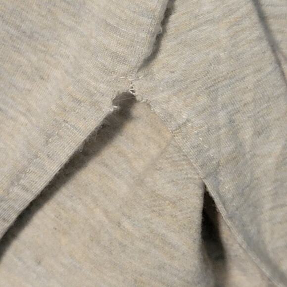 Cherish Oversized Womens Tunic Sz S Beige Taupe Cowl Neck Blouse Top Split Hem - Picture 4 of 6